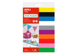 Apli Gomma Crepla Colori Assortiti 10 fogli 30cmx21cm