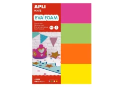 Apli Gomma Crepla Fluo 4 fogli 30cmx21cm
