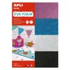 Apli Gomma Crepla Glitter Colori Assortiti 4 fogli 30cmx21cm