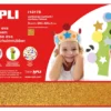 Apli Gomma Crepla Glitter Oro 3 fogli 60cmx40cm