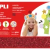 Apli Gomma Crepla Glitter Rosso 3 fogli 60cmx40cm