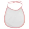 Bavaglino per bambini bianco/rosa