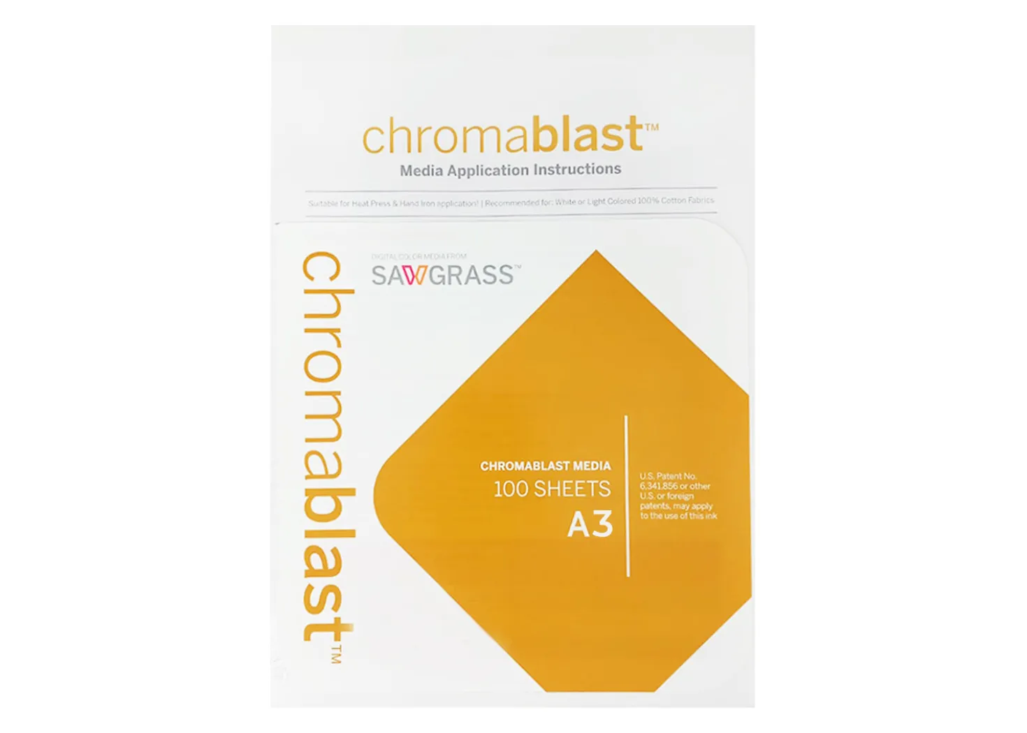 Carta Sawgrass Chromablast Formato A3 per Stampe su Cotone 100 fogli