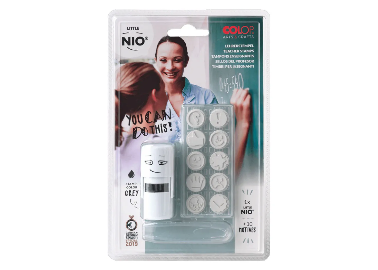 Colop E-Mark Little Nio Set Timbri tema Scuola