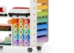 Crafit BeeGrid R23 Mobile Organizzatore Craft con Ruote Bianco Avorio