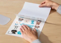 Cricut Adesivi Impermeabili e Stampabili formato A4 Bianco Olografico 5 fogli