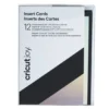 Cricut Biglietti Inserto Nero/Argento Olografico 10,7cmx13,9cm