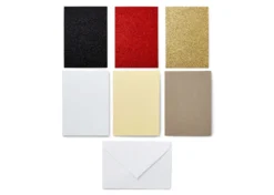 Cricut Biglietti Inserto 42 Pezzi Collezione Glitz and Glam R10 8,9×12,4cm