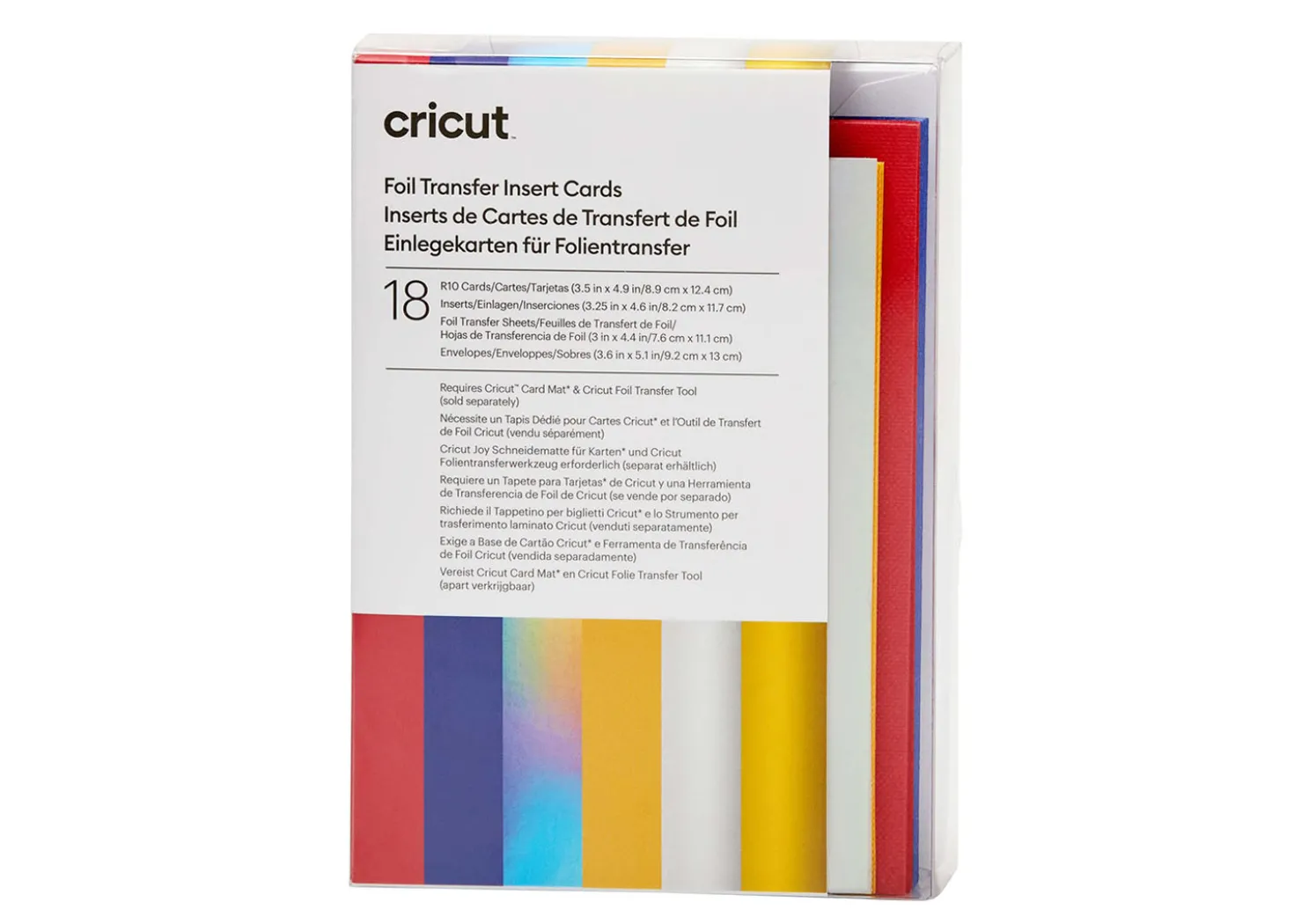 Cricut Biglietti Inserto 18 Pezzi Collezione Celebration R10 8,9×12,4cm