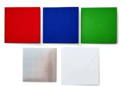 Cricut Biglietti Inserto 35 Pezzi Collezione Rainbow Scales S40 12,1×12,1cm