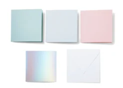 Cricut Biglietti Inserto 14 Pezzi Collezione Pastel S40 12,1×12,1cm