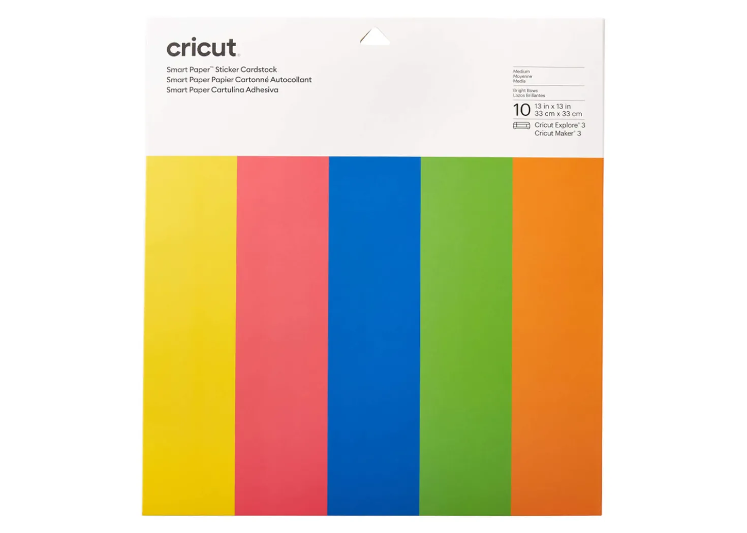 Cricut Carta Adesiva 10 fogli Fiocco Scintillante