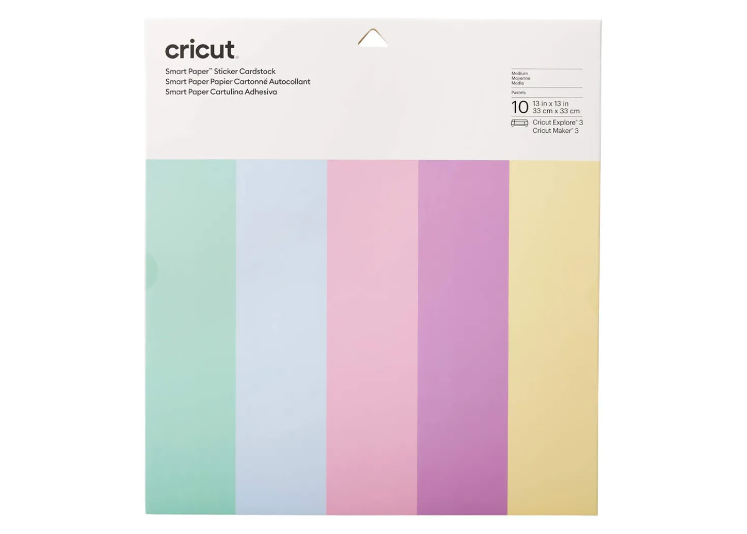 Cricut Carta Adesiva 10 fogli Pastello