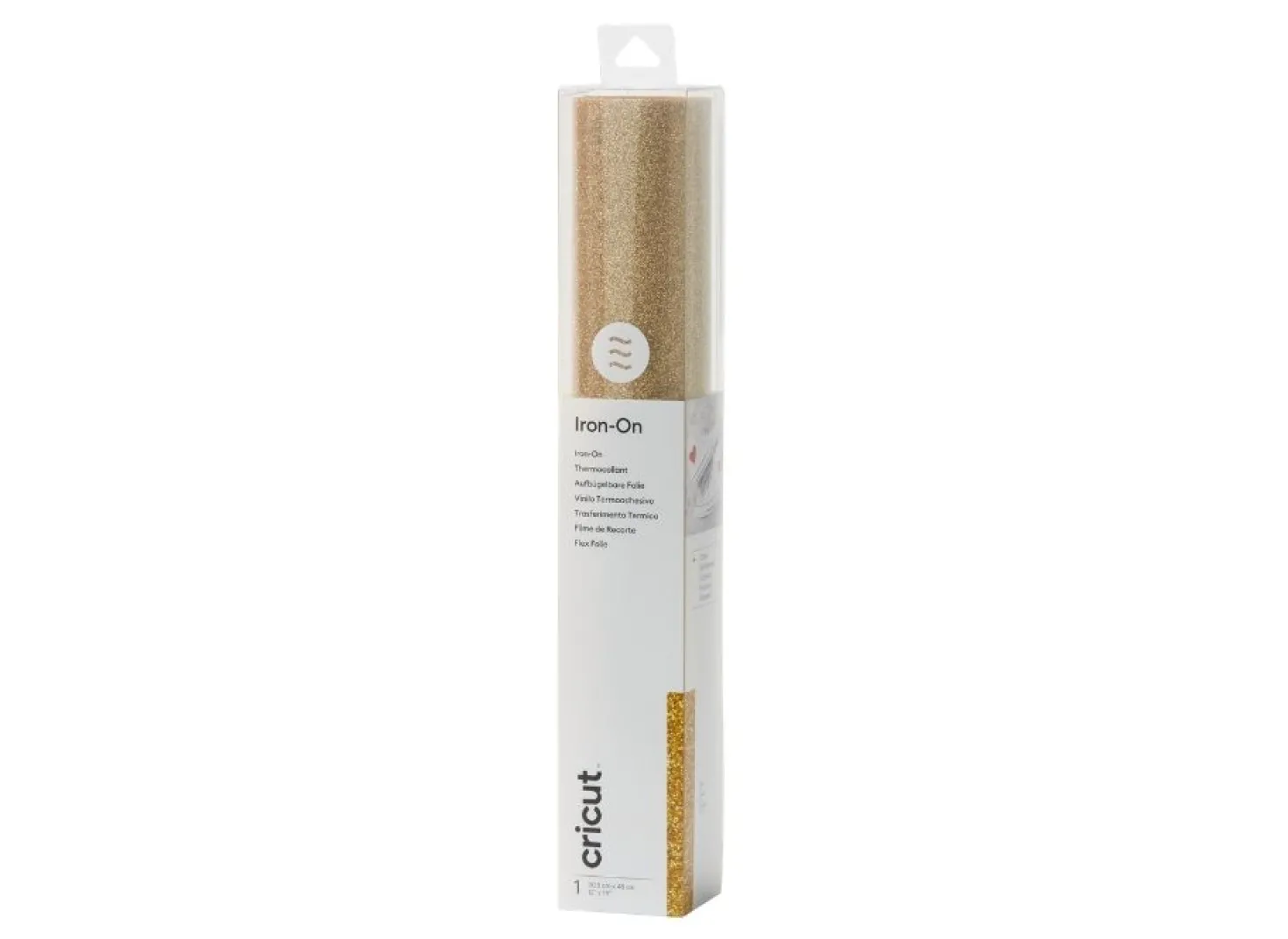 Cricut Iron-On Glitter Oro