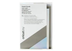 Cricut Joy Biglietti inserto 15 pezzi Grigio/Argento Olografico 8,9cm x12,4cm