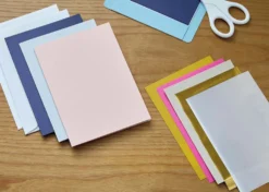 Cricut Joy Biglietti Inserto e lamine Collezione Cameron Sampler 8 Pezzi 10,8cmx14cm