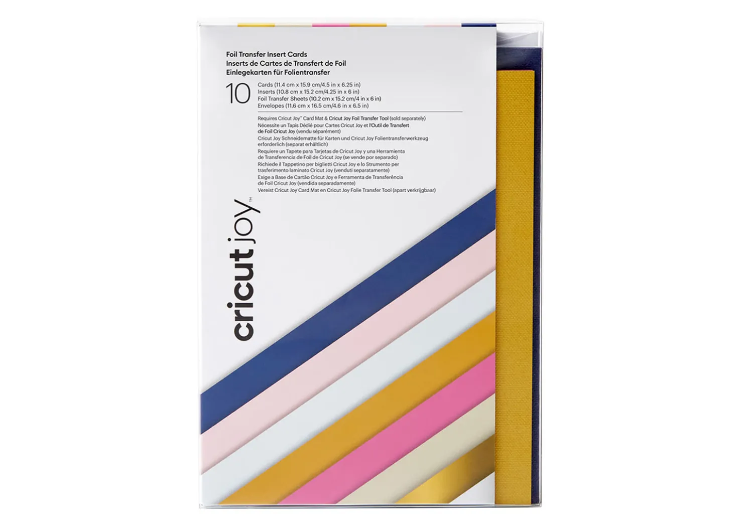 Cricut Joy Biglietti Inserto e Lamine Collezione Sensei 10 Pezzi 11,4cmx15,9cm