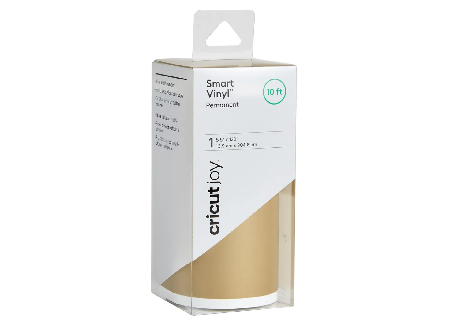 Cricut Joy Vinile Smart Permanente Oro Satinato 13,9cmx3m
