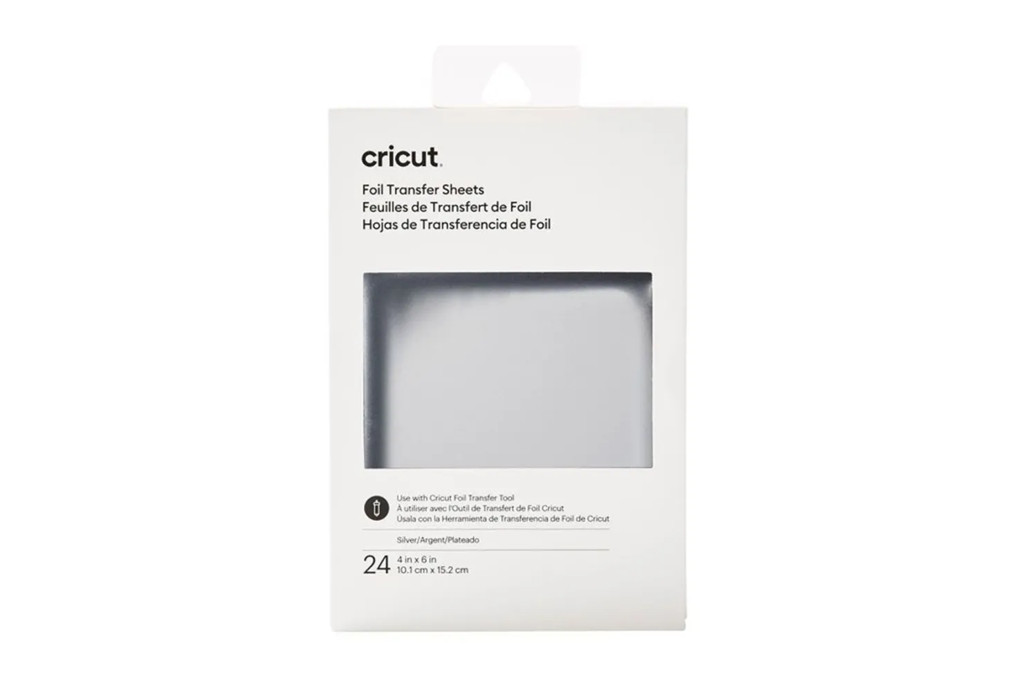 Cricut Transfer Foil 24 Fogli di Lamina Argento