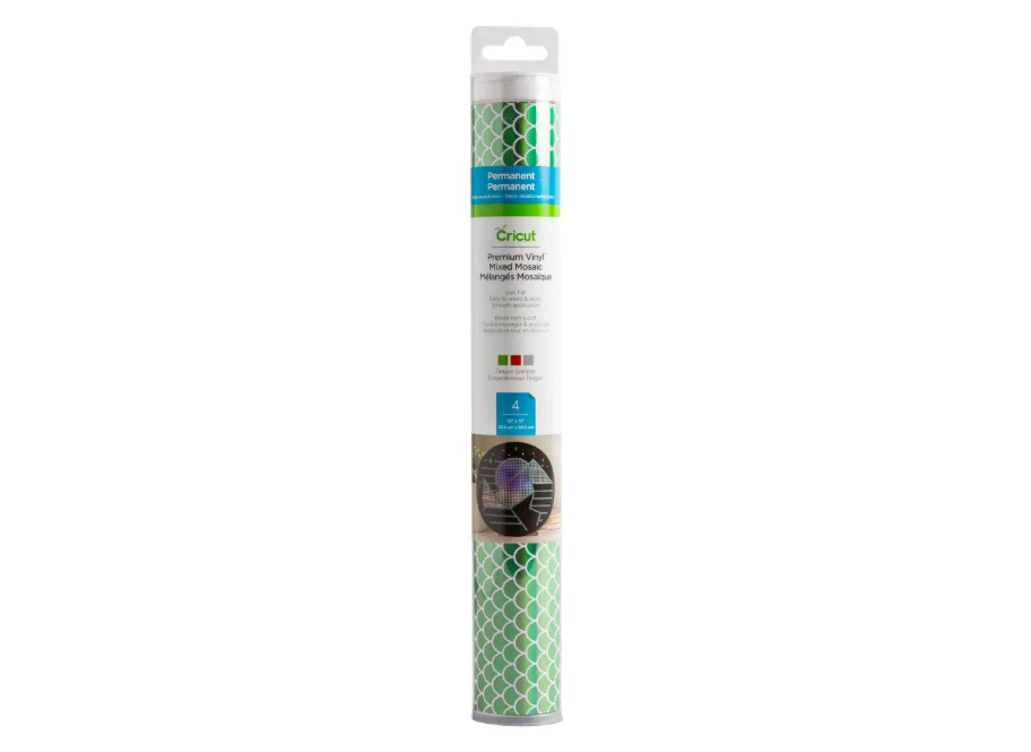 Cricut Vinile Premium Permanente Mosaico Dragon 4 fogli 30,5cmx30,5cm