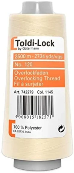 Filato Toldi-Lock 2500Mt Crema 100% Poliestere