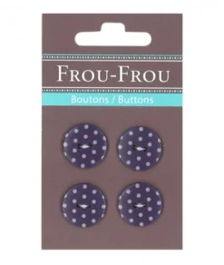 Frou Frou 4 Bottoni Pois