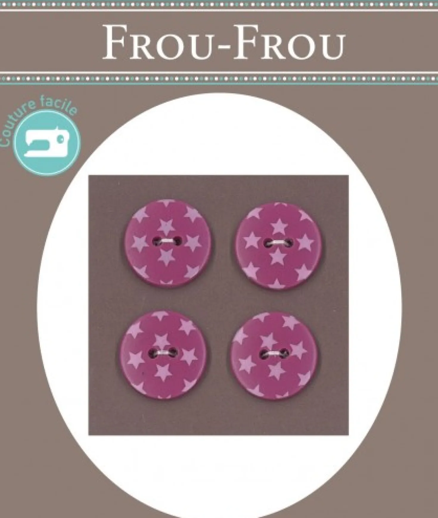 Frou Frou 4 Bottoni Stelline