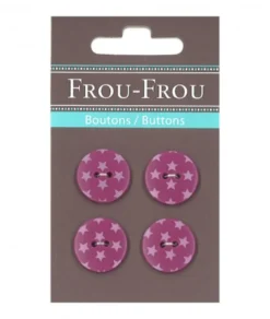 Frou Frou 4 Bottoni Stelline