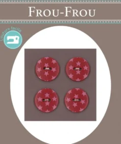 Frou Frou 4 Bottoni Stelline