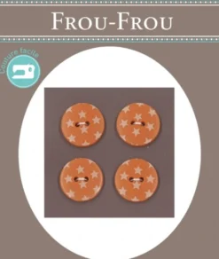 Frou Frou 4 Bottoni Stelline