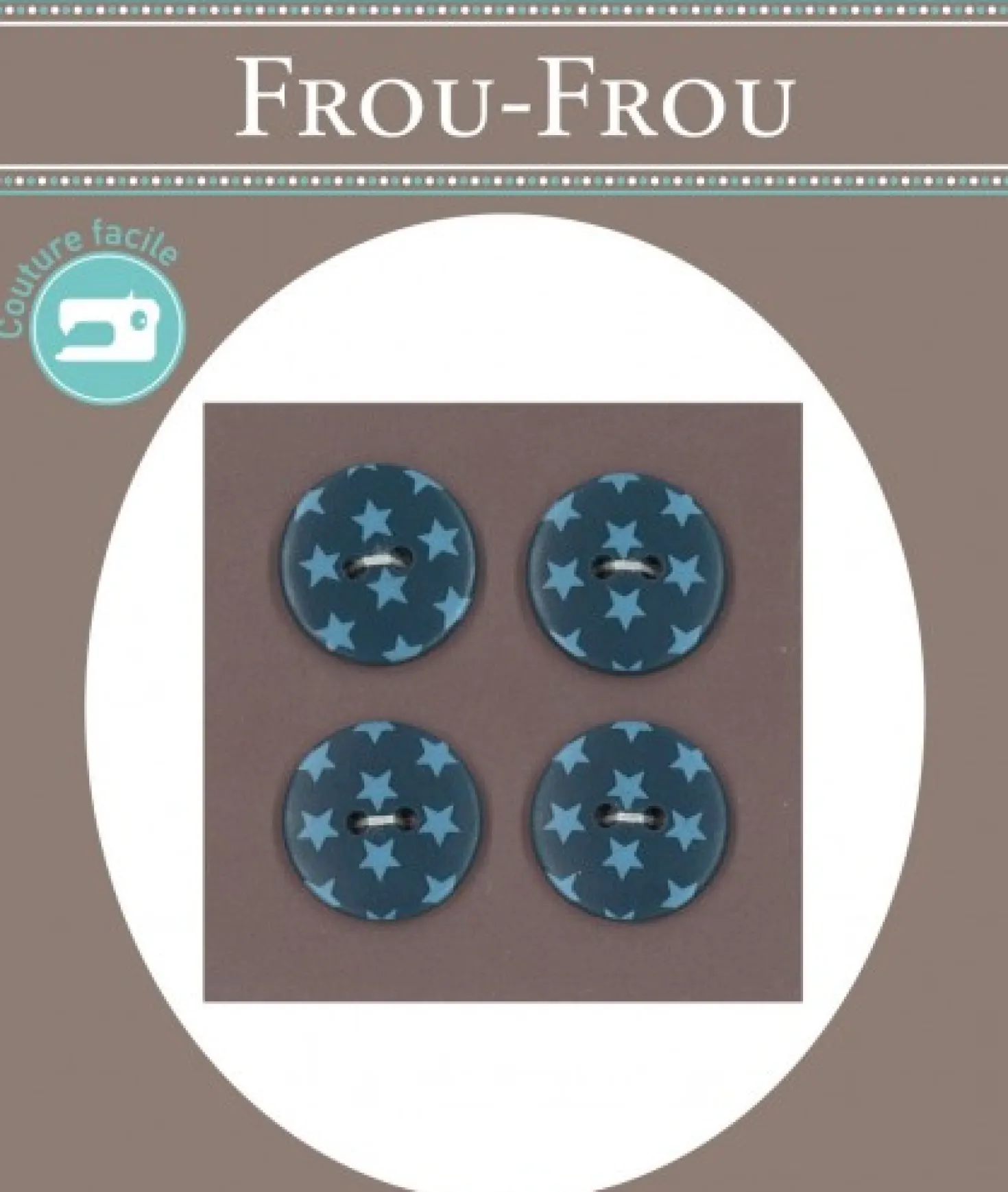 Frou Frou 4 Bottoni Stelline