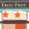 Frou-Frou, 2 nastri in grosgrain arancione e stellato