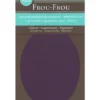Frou-Frou scampolo di tessuto termoadesivo ovale prugna