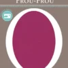 Frou-Frou scampolo di tessuto termoadesivo ovale magenta