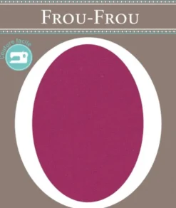Frou-Frou scampolo di tessuto termoadesivo ovale magenta