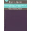 Frou-Frou scampolo di tessuto termoadesivo prugna