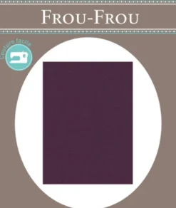 Frou-Frou scampolo di tessuto termoadesivo prugna