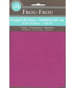 Frou-Frou scampolo di tessuto termoadesivo magenta