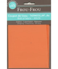 Frou-Frou scampolo di tessuto termoadesivo giallo