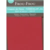 Frou-Frou scampolo di tessuto termoadesivo rosso