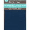 Frou-Frou scampolo di tessuto termoadesivo blu