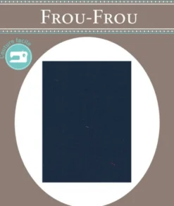 Frou-Frou scampolo di tessuto termoadesivo blu