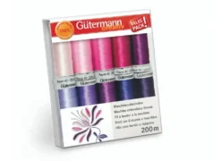 Gutermann Kit 10 Filati da Ricamo Rayon 40