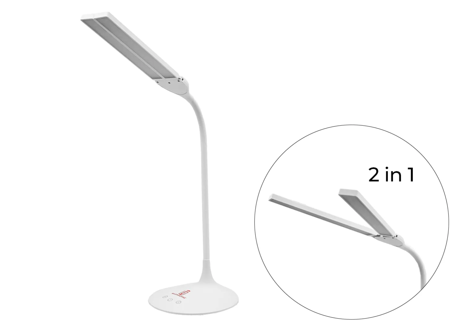 Magnadyne Lampada da Tavolo a LED 2 in 1