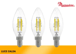 Magnadyne Lampadina LED Filamento C35 CLD Set 3 Pezzi