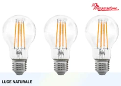 Magnadyne Lampadina LED Filamento A60 NAT Set 3 Pezzi