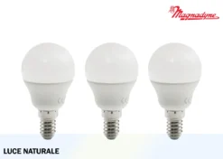 Magnadyne Lampadina LED G45 NAT Set 3 Pezzi