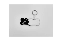 Medaglietta a forma di osso 6×3,8×0,3 cm in Hdf
