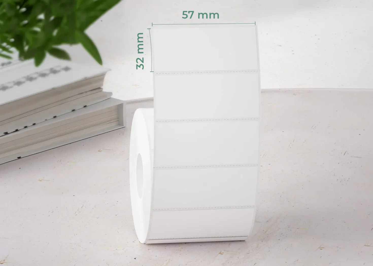Munbyn Etichette Termiche Rettangolari 1000 pz 57 × 32 mm