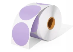 Munbyn Etichette Termiche Rotonde Viola 750pz 50mm